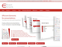 Tablet Screenshot of efficient-elements.com
